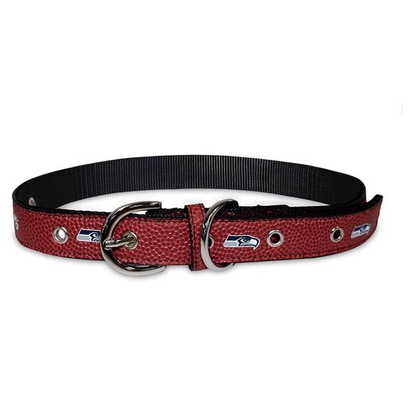 NWT NFL Seattle Seahawks Leather Dog Collar Large unused - Picture 5 of 8